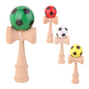 Wooden Football Pattern Kendama Toy White