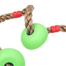 Kids Climbing Rope With 5 Plastic Knots - Green