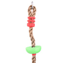 Kids Climbing Rope With 5 Plastic Knots - Green