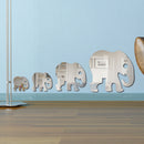 Cute 5Pcs Elephant Sticker Art Design Decal Wall Home Kids Room Decorations