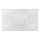 Cute 5Pcs Elephant Sticker Art Design Decal Wall Home Kids Room Decorations