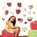 14Pcs Art DIY Removable Acrylic Wall Sticker Decal Mural Decor Heart Pattern