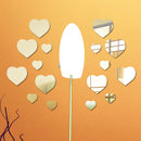 14Pcs Art DIY Removable Acrylic Wall Sticker Decal Mural Decor Heart Pattern