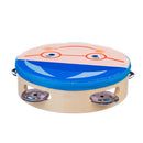 Kids Play Fun Musical Tambourine Beat Instrument Hand Drum Party Favor Toy Music Lovers Educational Gift Blue