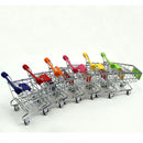Kids Children Pretend Play Mini Shopping Entertainment Fun Cart Trolley Home Room Office Decor Toy Gift Yellow