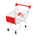 Mini Shopping Cart Supermarket Handcart Trolley Kids Pretend Play Toy Red