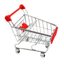 Mini Shopping Cart Supermarket Handcart Trolley Kids Pretend Play Toy Red