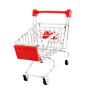 Mini Shopping Cart Supermarket Handcart Trolley Kids Pretend Play Toy Red