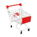 Mini Shopping Cart Supermarket Handcart Trolley Kids Pretend Play Toy Red