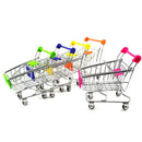 Kids Children Pretend Play Mini Shopping Entertainment Fun Cart Trolley Home Room Office Decor Toy Gift Sky Blue