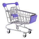 Kids Children Pretend Play Mini Shopping Entertainment Fun Cart Trolley Home Room Office Decor Toy Gift Purple