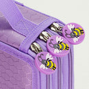 Women Girls Beauty Cosmetic Tools Storage Makeup Brush Holder 3 Layers Capacity Kids Pencil Pen Case Travel Bag Gift Purple