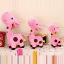 Cute Giraffe Soft Plush Toy Kids Stuffed Animal Gift - Fuchsia