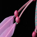 Handmade Crystal Dream Catcher with Pink Feathers Car Wall Hanging Decoration