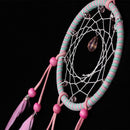 Handmade Crystal Dream Catcher with Pink Feathers Car Wall Hanging Decoration