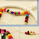 Handmade Star Net White Feather Beads Dream Catcher Wall Hanging Decoration