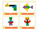 Wooden Tangram Brain Teaser Puzzle Tetris Educational Baby Children Toy Gift