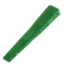 Vintage Wood Hollow Carved Hand Fan Foldable Fan - Green