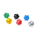 6 Pcs D20 Gaming Dice Twenty Sided Die RPG D&D Six Opaque Colors