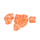 D10 Ten Sided Gem Dice for RPG Dungeons Dragons Games Set of 10 Dice Orange
