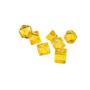 7 Pcs Yellow D4 D6 D8 D10 D12 D20 Dice Set For Dungeons And Dragons Game