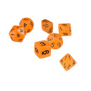 Orange 7pcs/set TRPG Game Dungeons & Dragons Luminous D4-D20 MultiSides Dice