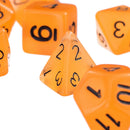 Orange 7pcs/set TRPG Game Dungeons & Dragons Luminous D4-D20 MultiSides Dice