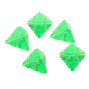 5 x Multi-Sided Dice Set D4 Dungeons & Dragons TRPG Games Role Play Green
