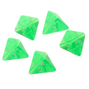 5 x Multi-Sided Dice Set D4 Dungeons & Dragons TRPG Games Role Play Green