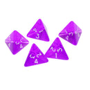 Purlpe Multi Sided Dice Set of 5 D4 Dungeons & Dragons TRPG Game Roleplay