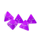Purlpe Multi Sided Dice Set of 5 D4 Dungeons & Dragons TRPG Game Roleplay