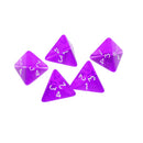 Purlpe Multi Sided Dice Set of 5 D4 Dungeons & Dragons TRPG Game Roleplay