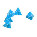NEW Multi-Sided Dice 5pcs/set TRPG Dungeons & Dragons D4 Play Games Blue