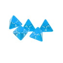 NEW Multi-Sided Dice 5pcs/set TRPG Dungeons & Dragons D4 Play Games Blue