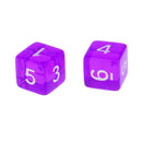 Purple Multi Sided Dice Set of 5 D6 Dungeons & Dragons TRPG Game Roleplay