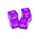 Purple Multi Sided Dice Set of 5 D6 Dungeons & Dragons TRPG Game Roleplay
