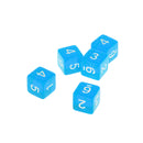 New 5pcs/Set TRPG Games Dungeons & Dragons D6 Multi Sided Dices Set Blue
