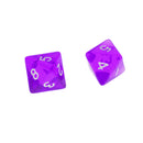 Purple Multi Sided Dice Set of 5 D8 Dungeons & Dragons TRPG Games Roleplay