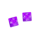 Purple Multi Sided Dice Set of 5 D8 Dungeons & Dragons TRPG Games Roleplay