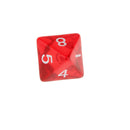 5 x Multi Sided Dice Set D8 Dungeons & Dragons TRPG Games Roleplay Toy Red