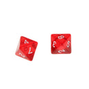 5 x Multi Sided Dice Set D8 Dungeons & Dragons TRPG Games Roleplay Toy Red