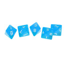 5 x Multi Sided Dice Set D8 Dungeons & Dragons TRPG Games Roleplay Toy Blue