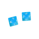 5 x Multi Sided Dice Set D8 Dungeons & Dragons TRPG Games Roleplay Toy Blue