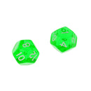5pcs/set TRPG Game Dungeons & Dragons D12 Multi Sides Dice Set Toy Green