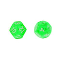 5pcs/set TRPG Game Dungeons & Dragons D12 Multi Sides Dice Set Toy Green