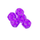 NEW Multi-Sided Dice 5pcs/set TRPG Dungeons & Dragons D12 Play Games Purple