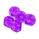 NEW Multi-Sided Dice 5pcs/set TRPG Dungeons & Dragons D12 Play Games Purple