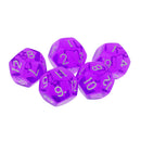 NEW Multi-Sided Dice 5pcs/set TRPG Dungeons & Dragons D12 Play Games Purple