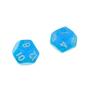 New 5pcs/Set TRPG Games Dungeons & Dragons D12 Multi Sided Dices Set Blue
