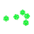 5pcs/set TRPG Game Dungeons & Dragons D20 Multi Sides Dice Set Toy Green